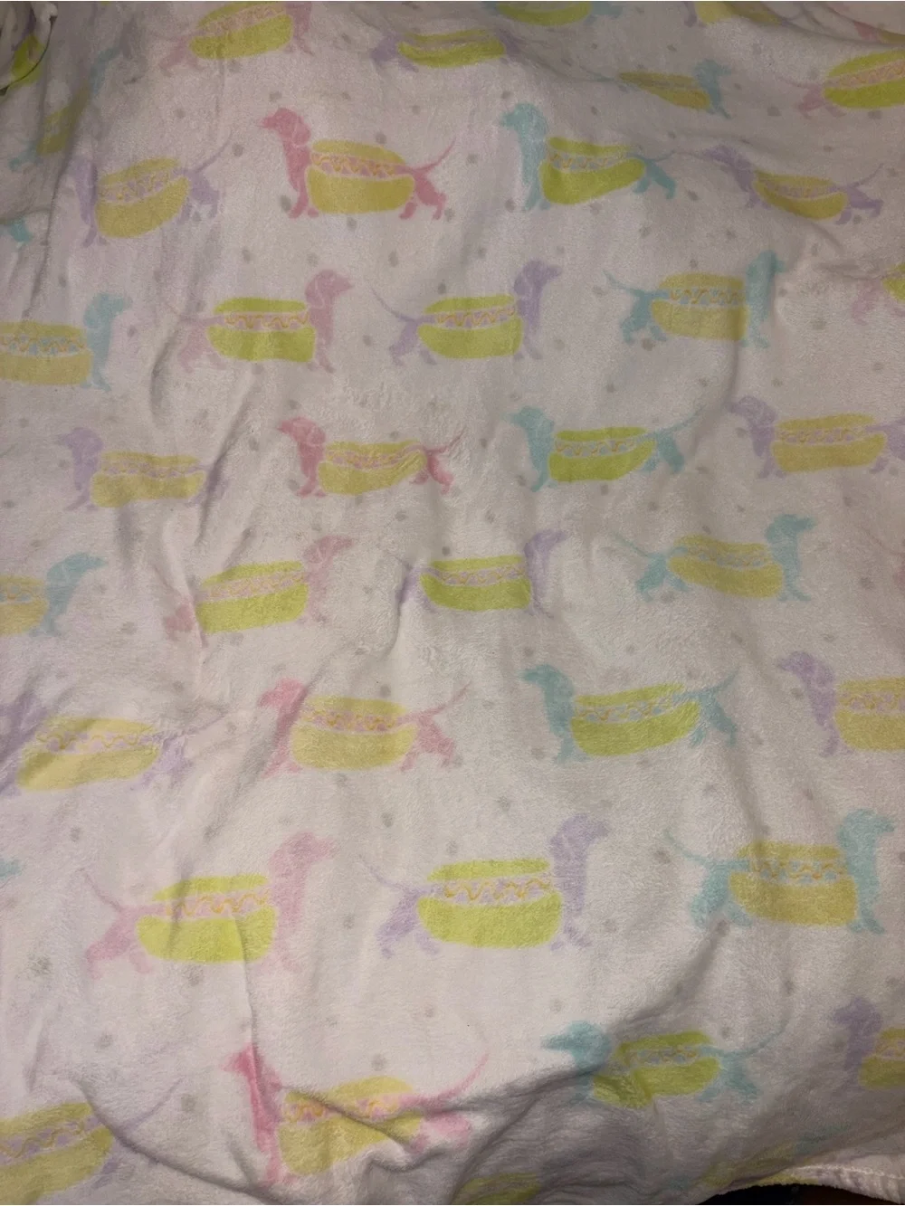 Pickle and Dot Dachshund throw